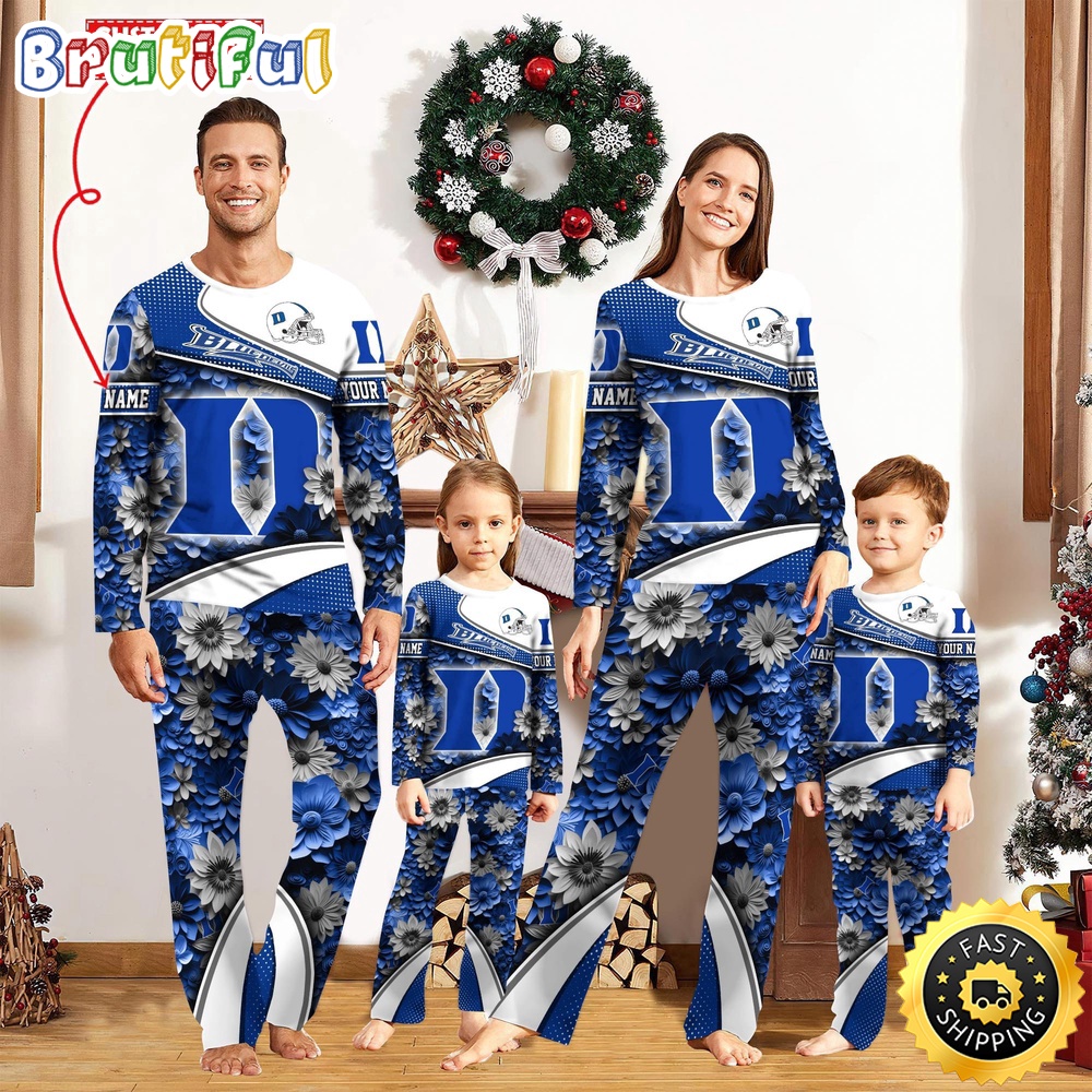 personalized ncaa duke blue devils pajamas for family pajamas sport fans dn5jz