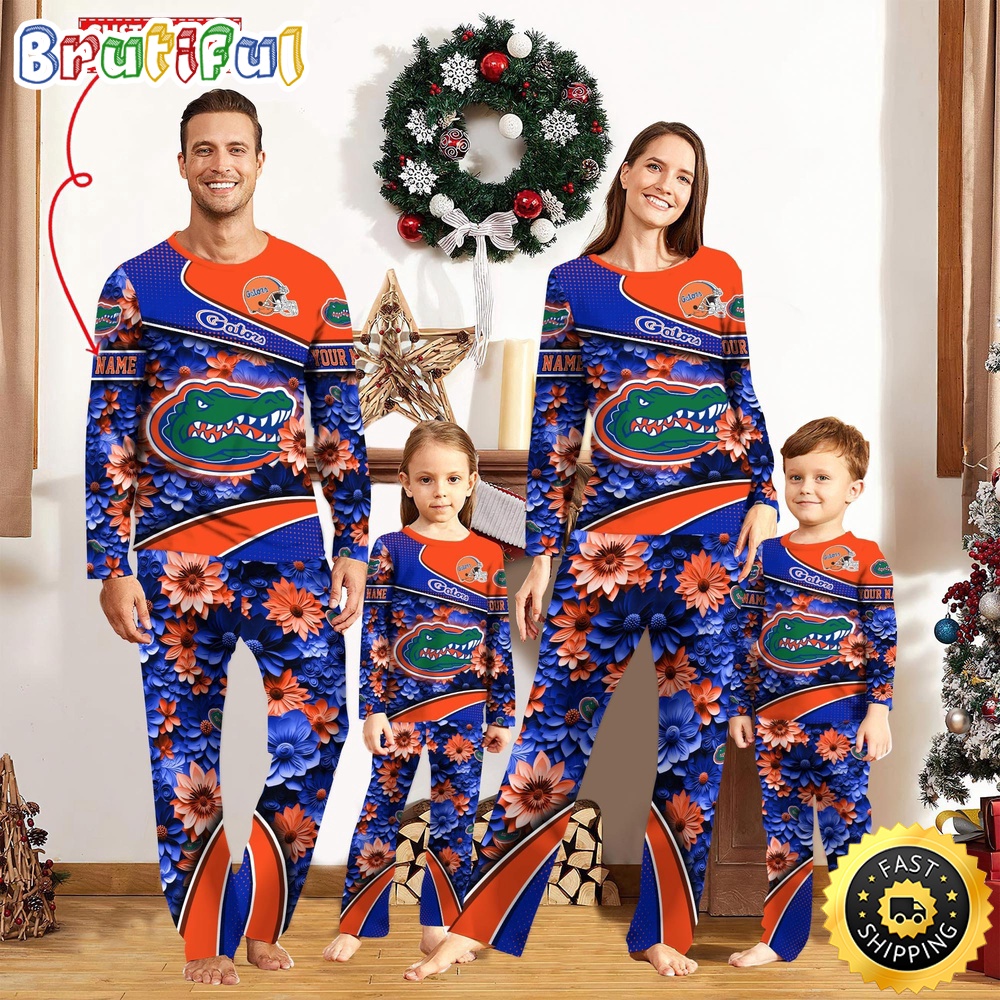 personalized ncaa florida gators pajamas for family pajamas sport fans n7o2v