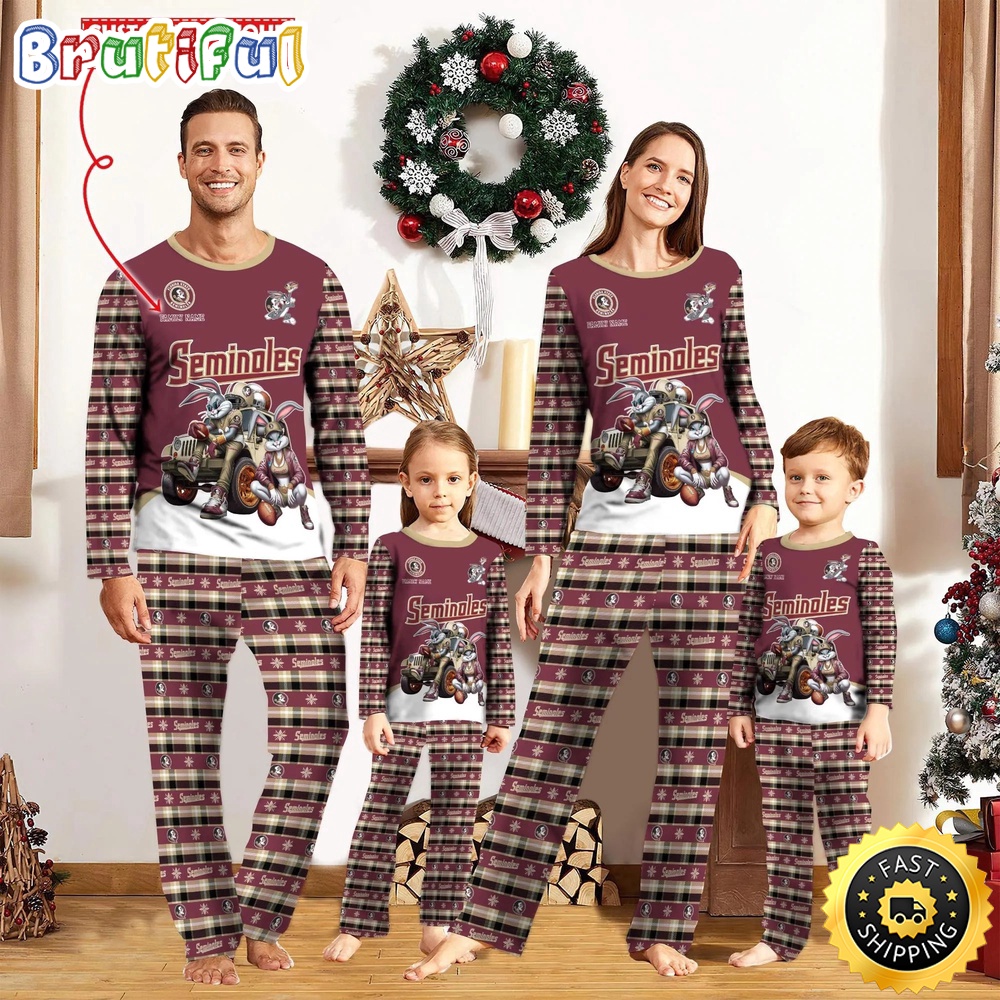 personalized ncaa florida state seminoles pajamas for family rpsy2
