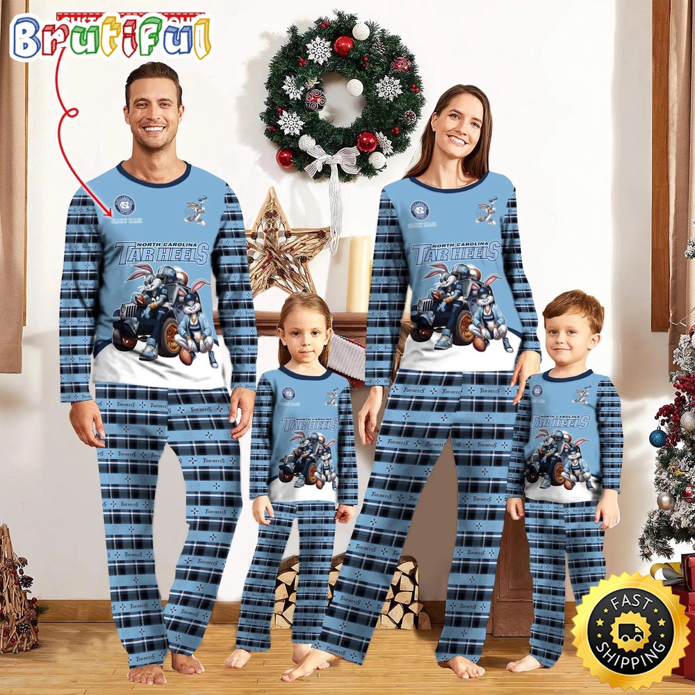 personalized ncaa north carolina tar heels pajamas for family ntqwi