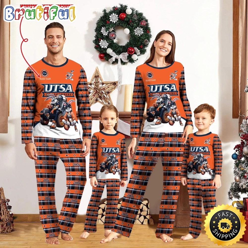 personalized ncaa utsa roadrunners pajamas for family crr48