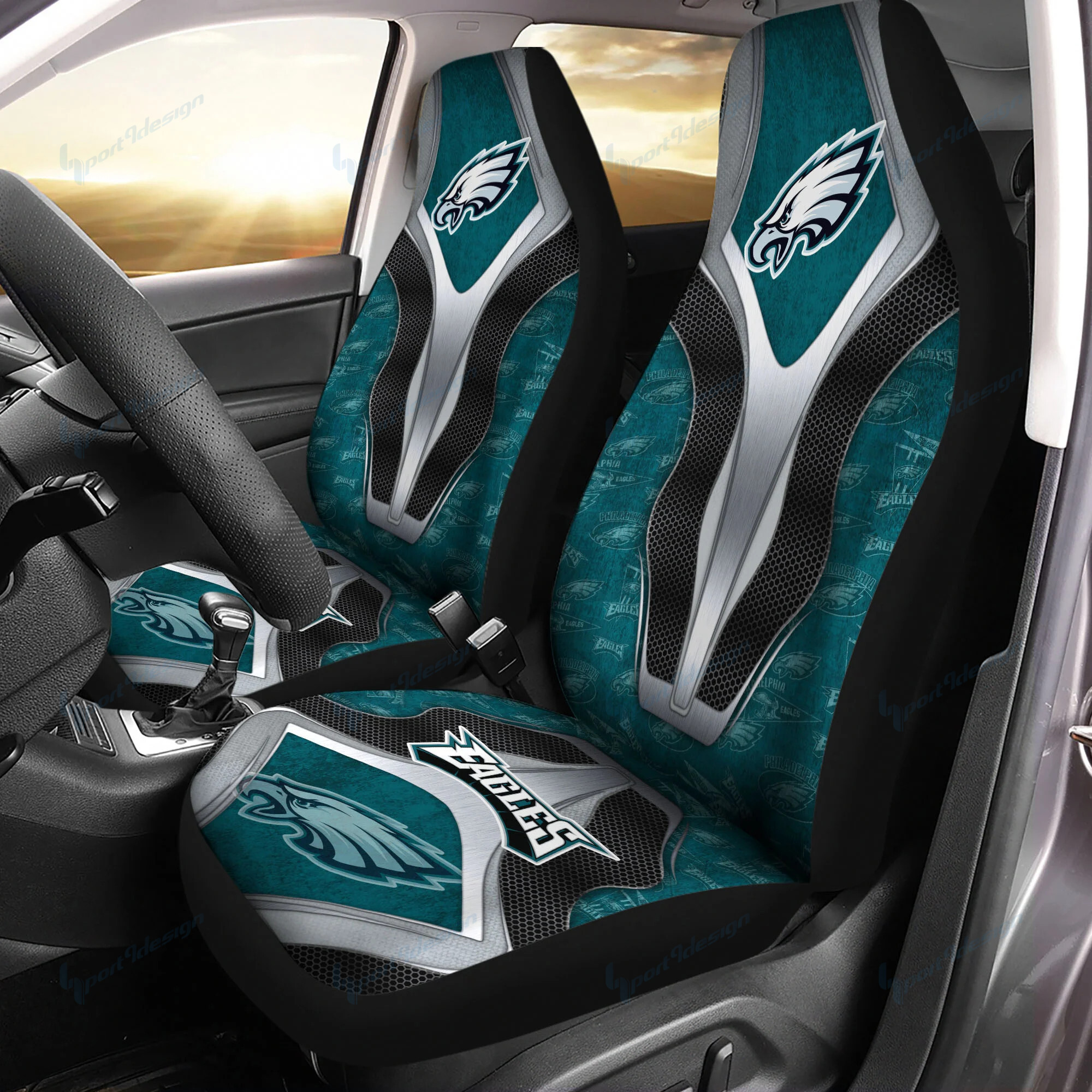 philadelphia eagles car seat covers bg48 liz1y
