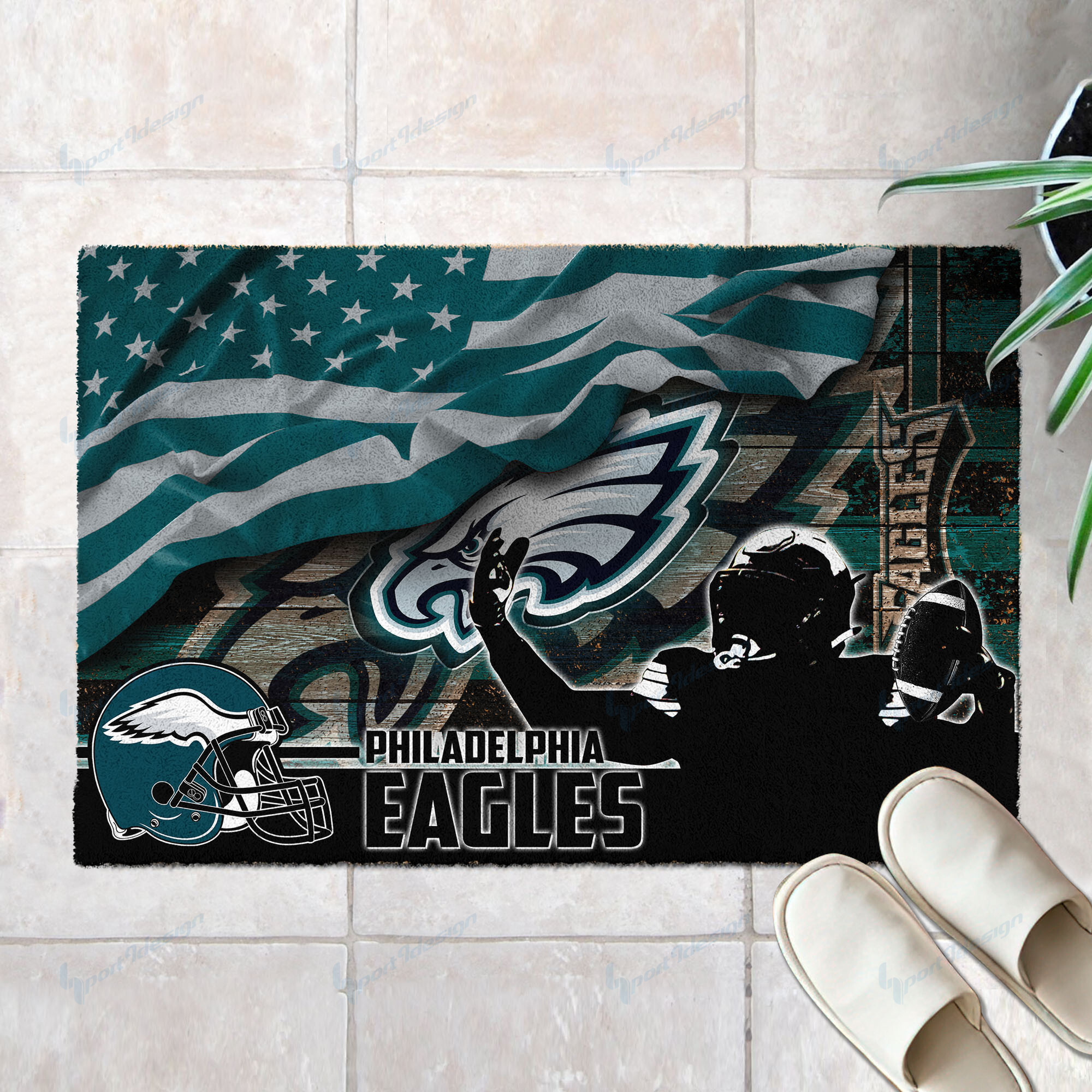 philadelphia eagles doormat bg55 qmv1p