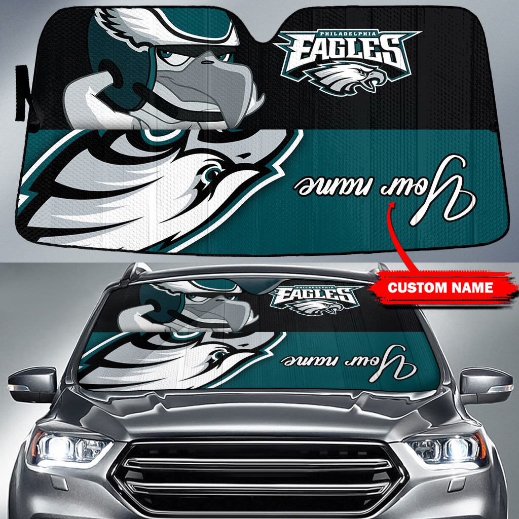 philadelphia eagles personalized auto sun shade bg107 jwstm
