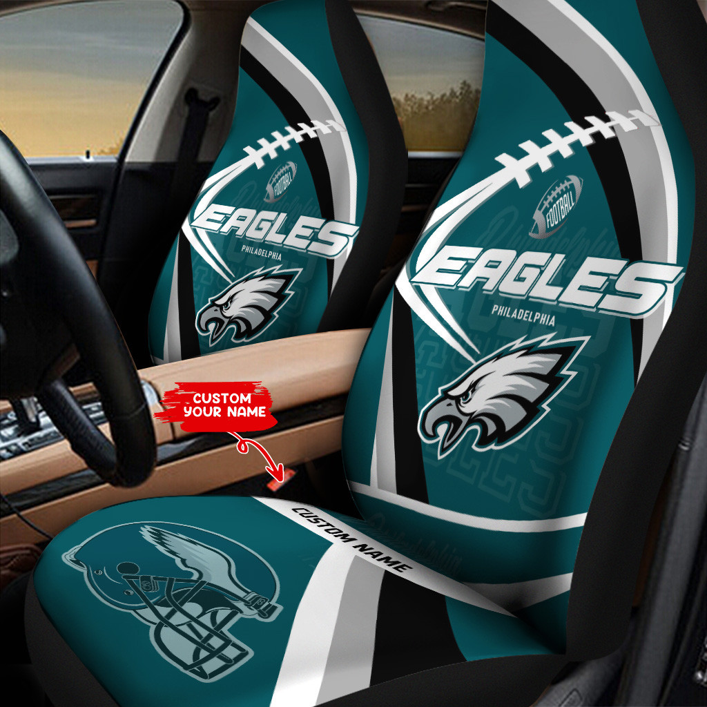 philadelphia eagles personalized car seat covers bg257 znbtg