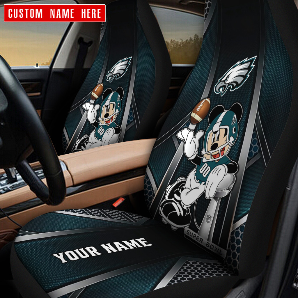 philadelphia eagles personalized car seat covers bg366 yzc3q