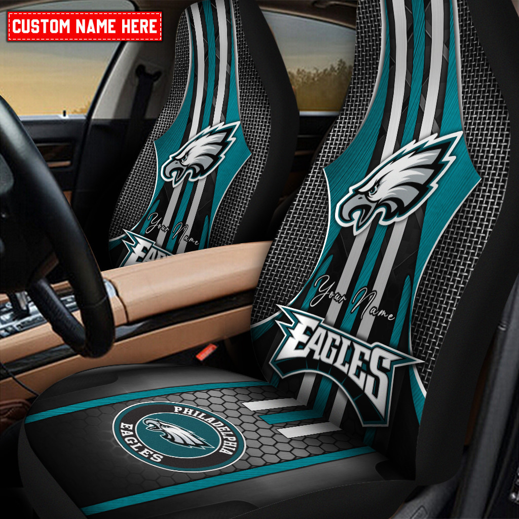 philadelphia eagles personalized car seat covers bg387 oyqce