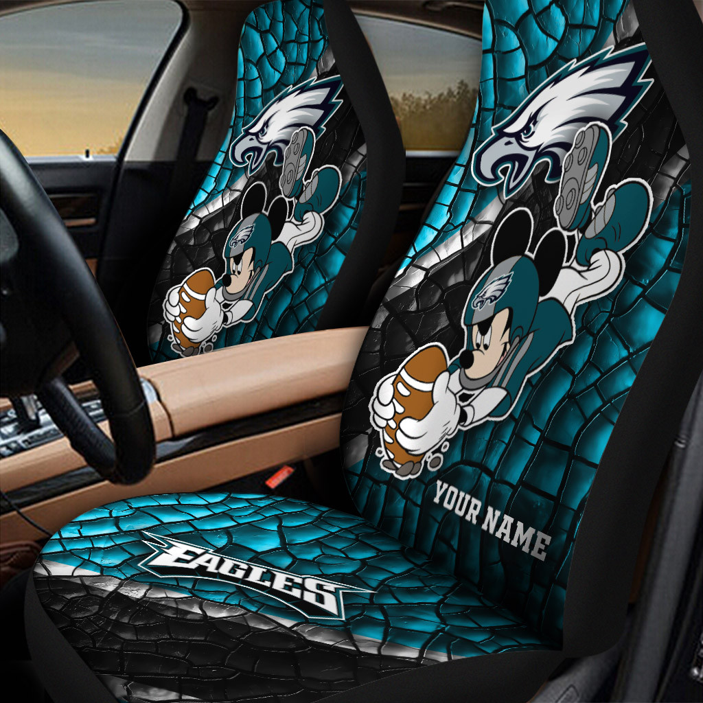 philadelphia eagles personalized car seat covers bg435 zcm2h