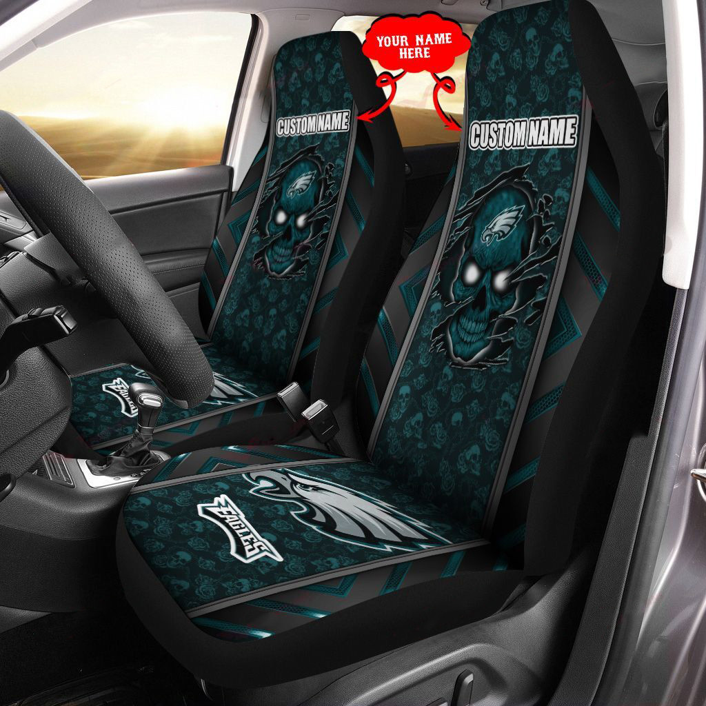 philadelphia eagles personalized car seat covers bg463 mxpwo