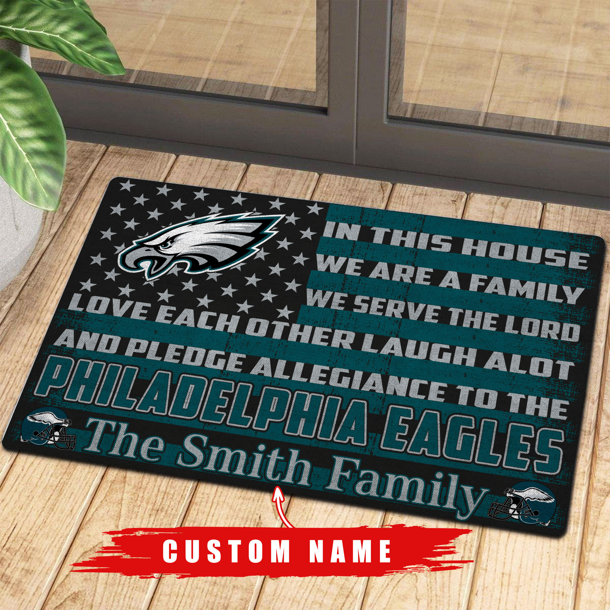 philadelphia eagles personalized doormat bg309 sb8nu