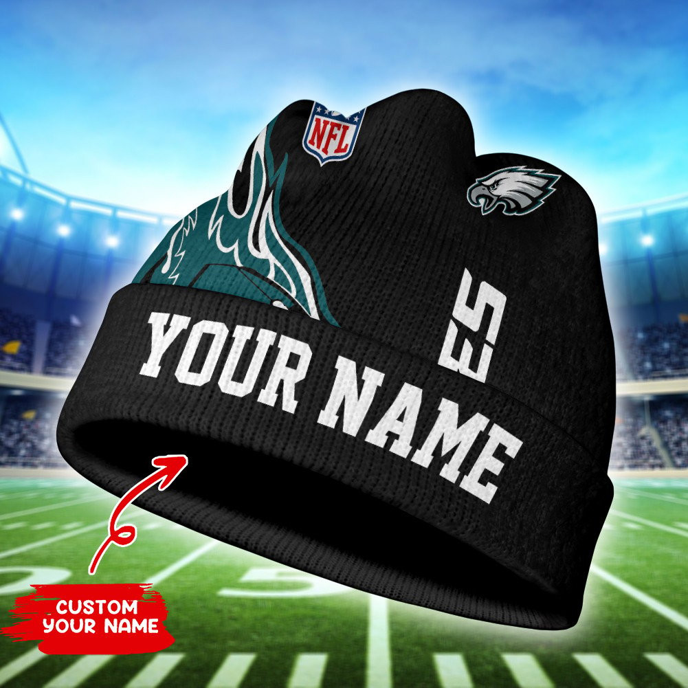 philadelphia eagles personalized wool beanie 190 dbjhg