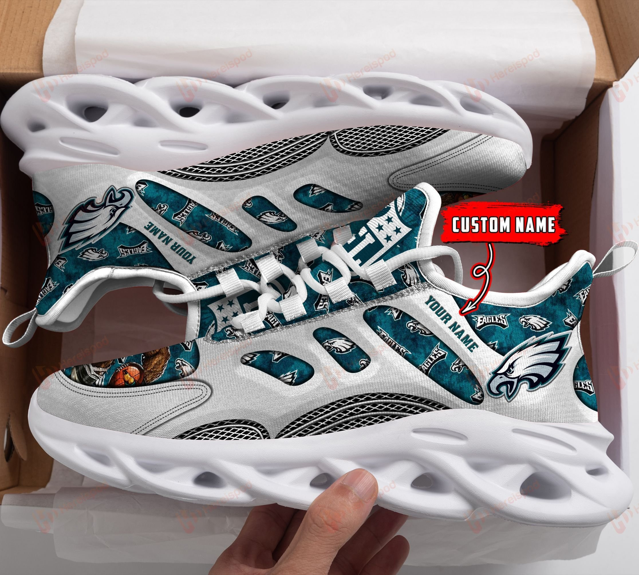 philadelphia eagles personalized yezy running sneakers 189 r9hvx