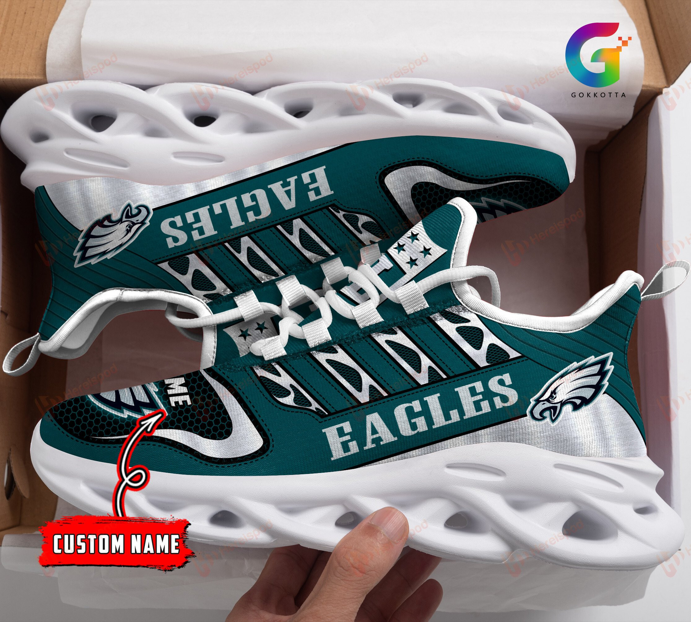philadelphia eagles personalized yezy running sneakers 224 tdz8m