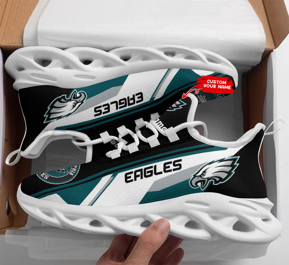philadelphia eagles personalized yezy running sneakers spd473 wy8lb