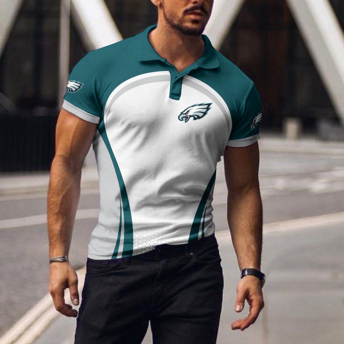 philadelphia eagles polo t shirt 052 bjozg