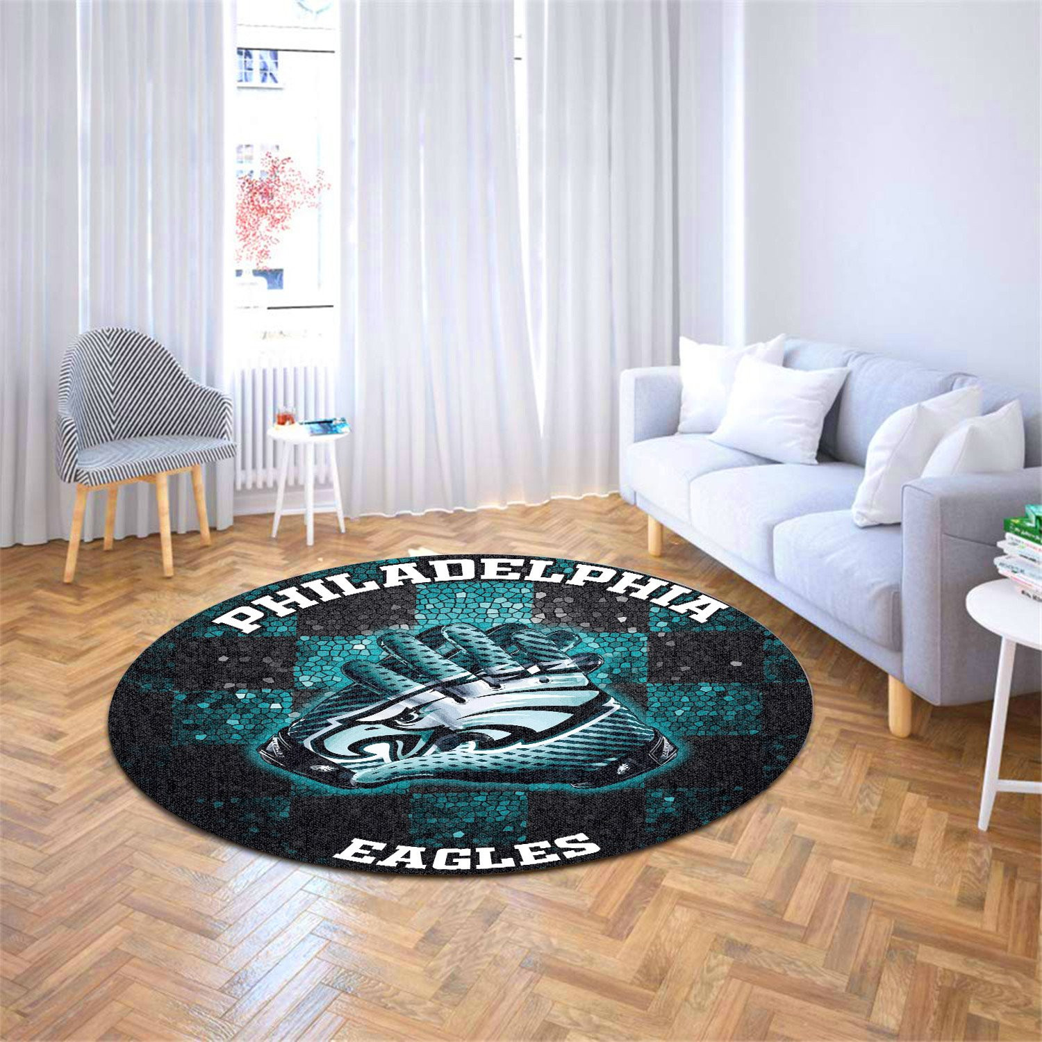 philadelphia eagles round rug 163 rdcza