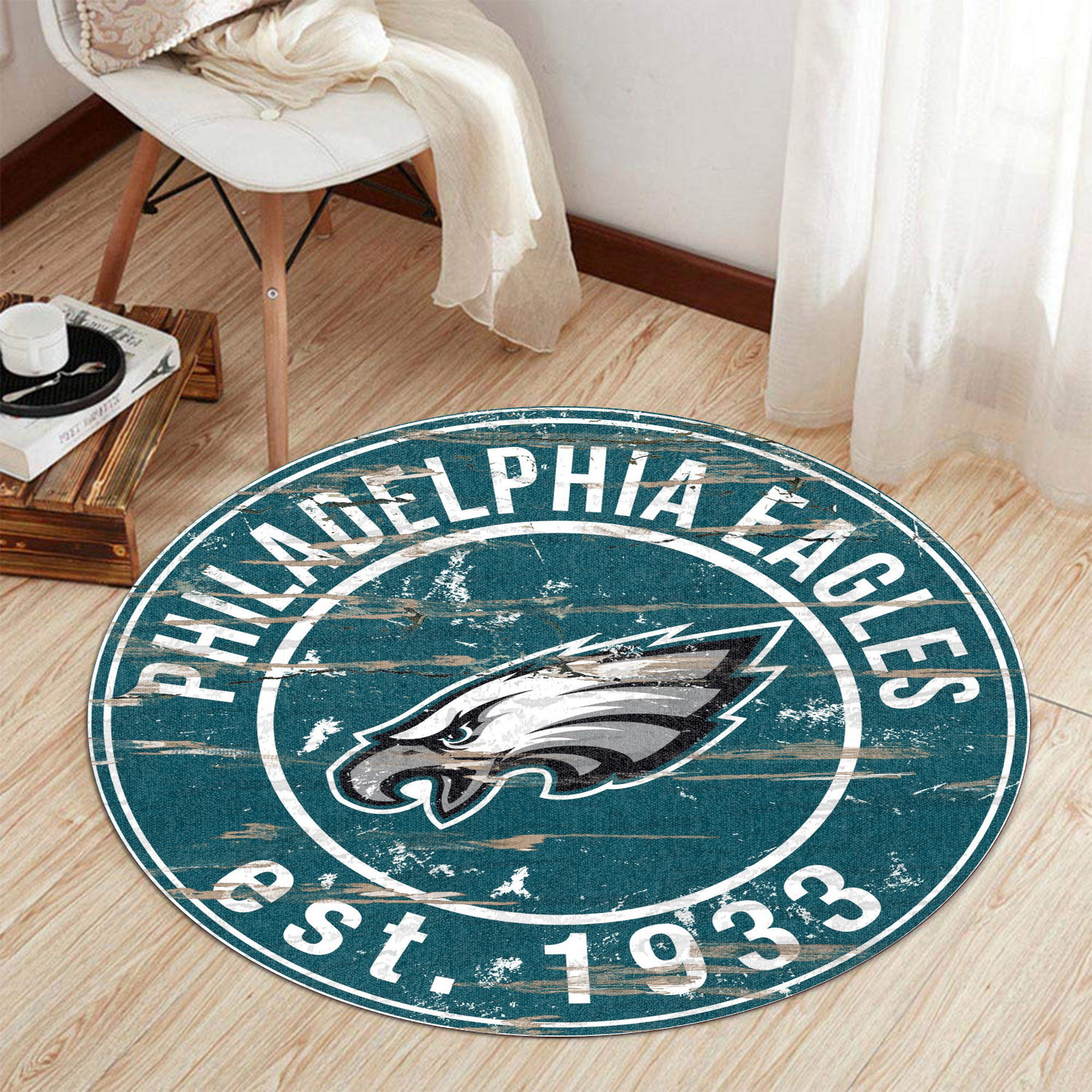 philadelphia eagles round rug 170 2lxsl