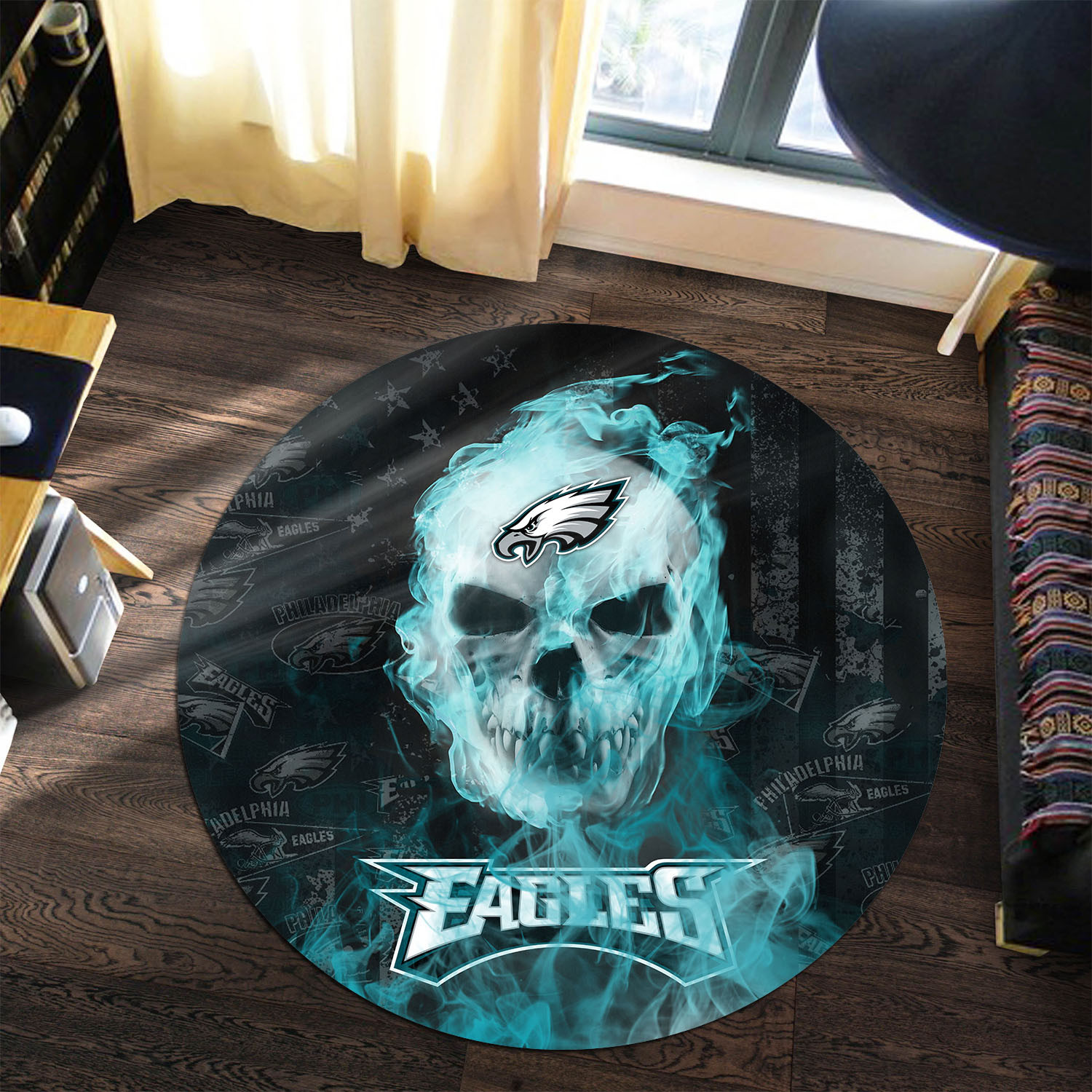 philadelphia eagles round rug 201 9wzic
