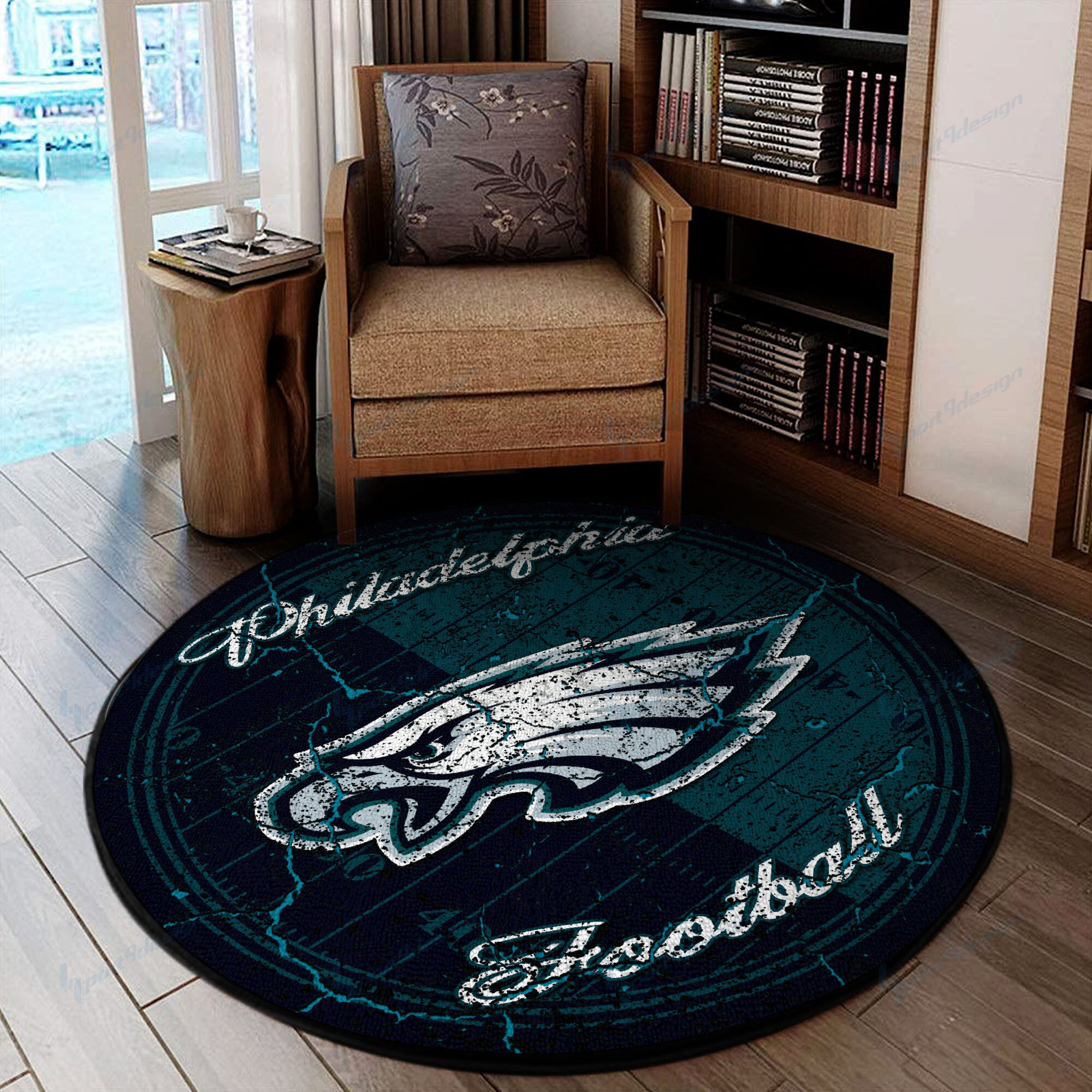 philadelphia eagles round rug 78 lpayg