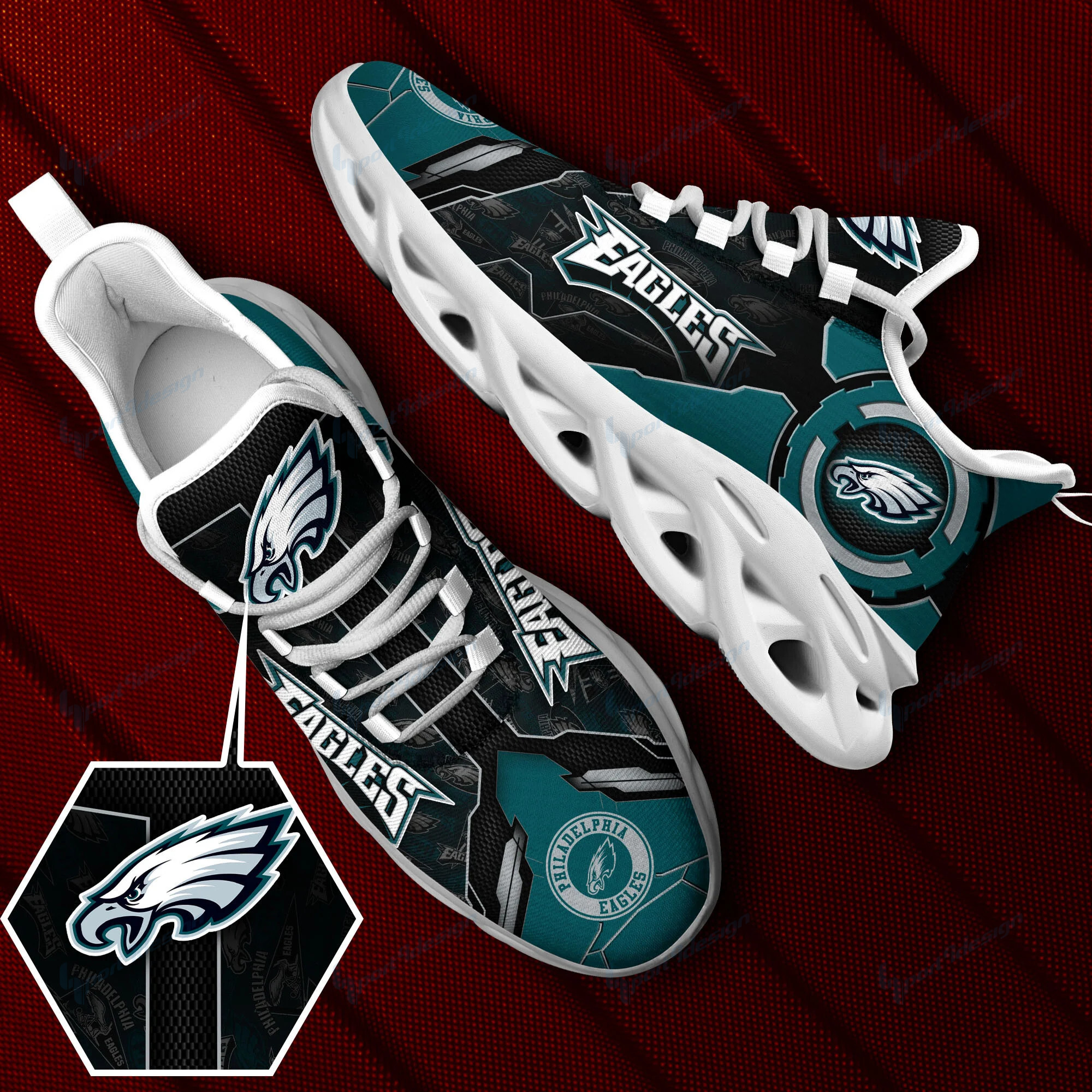 philadelphia eagles yezy running sneakers spd29 nii7n