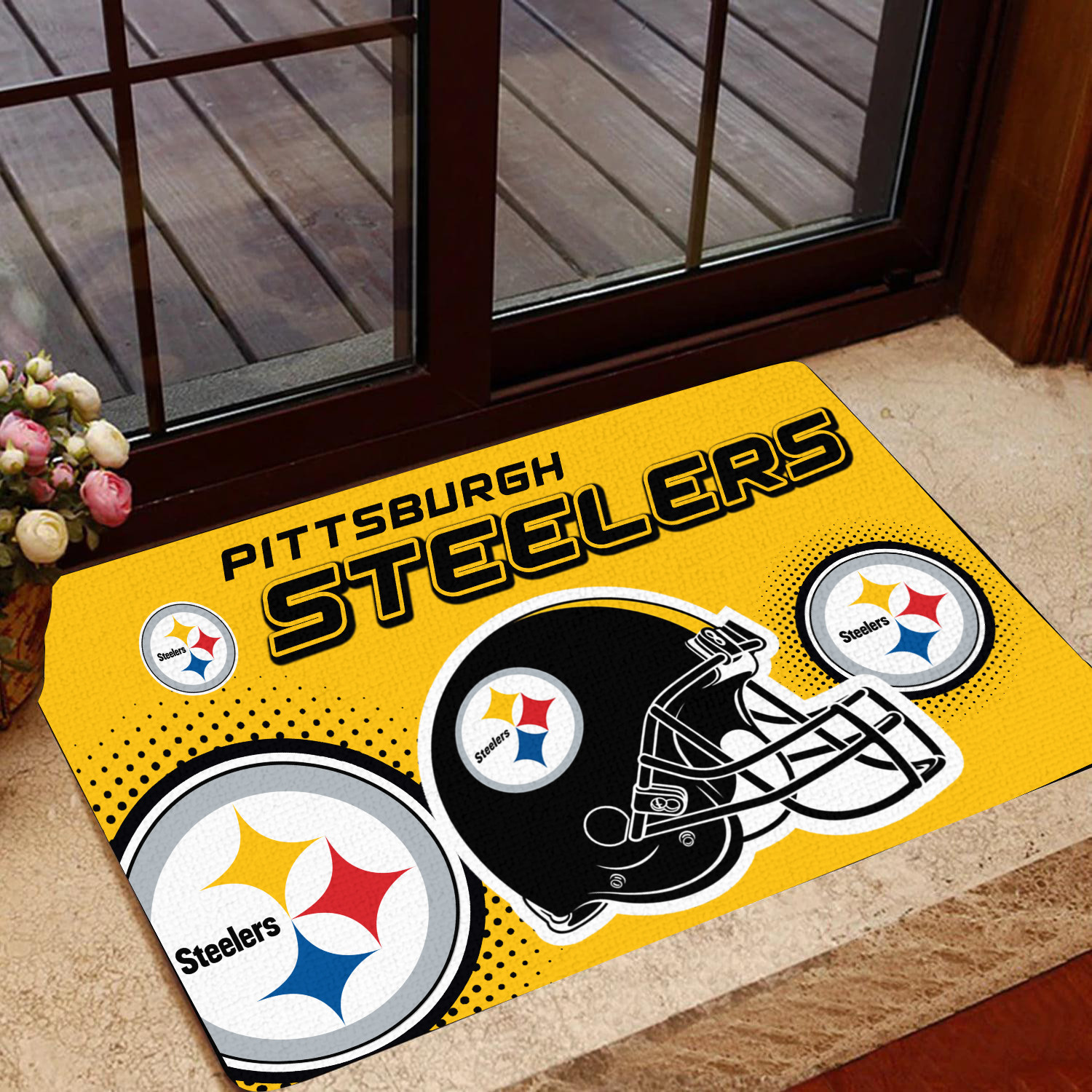 pittsburgh steelers doormat bg204 iw6gn