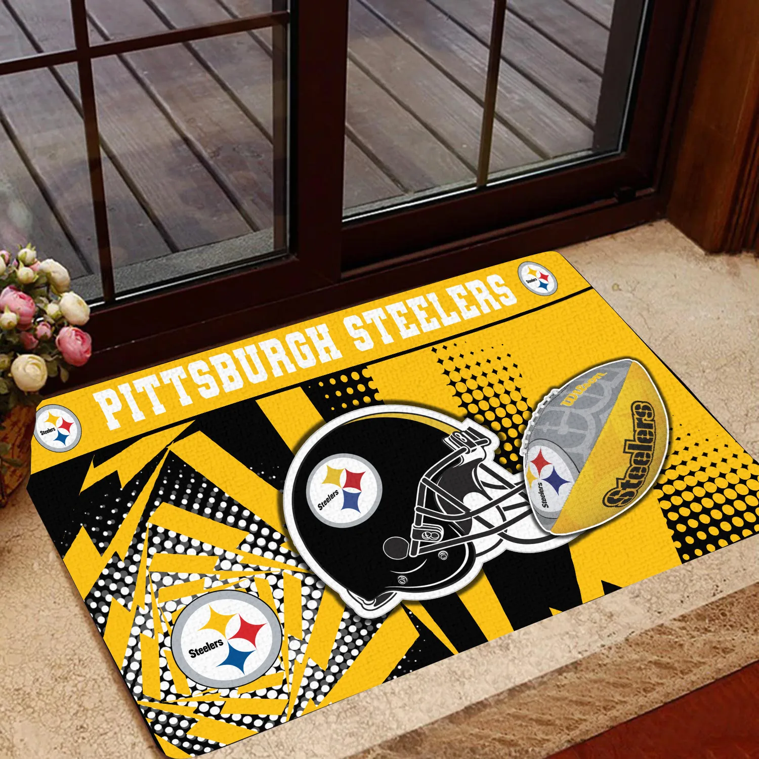pittsburgh steelers doormat bg206 1w0fe