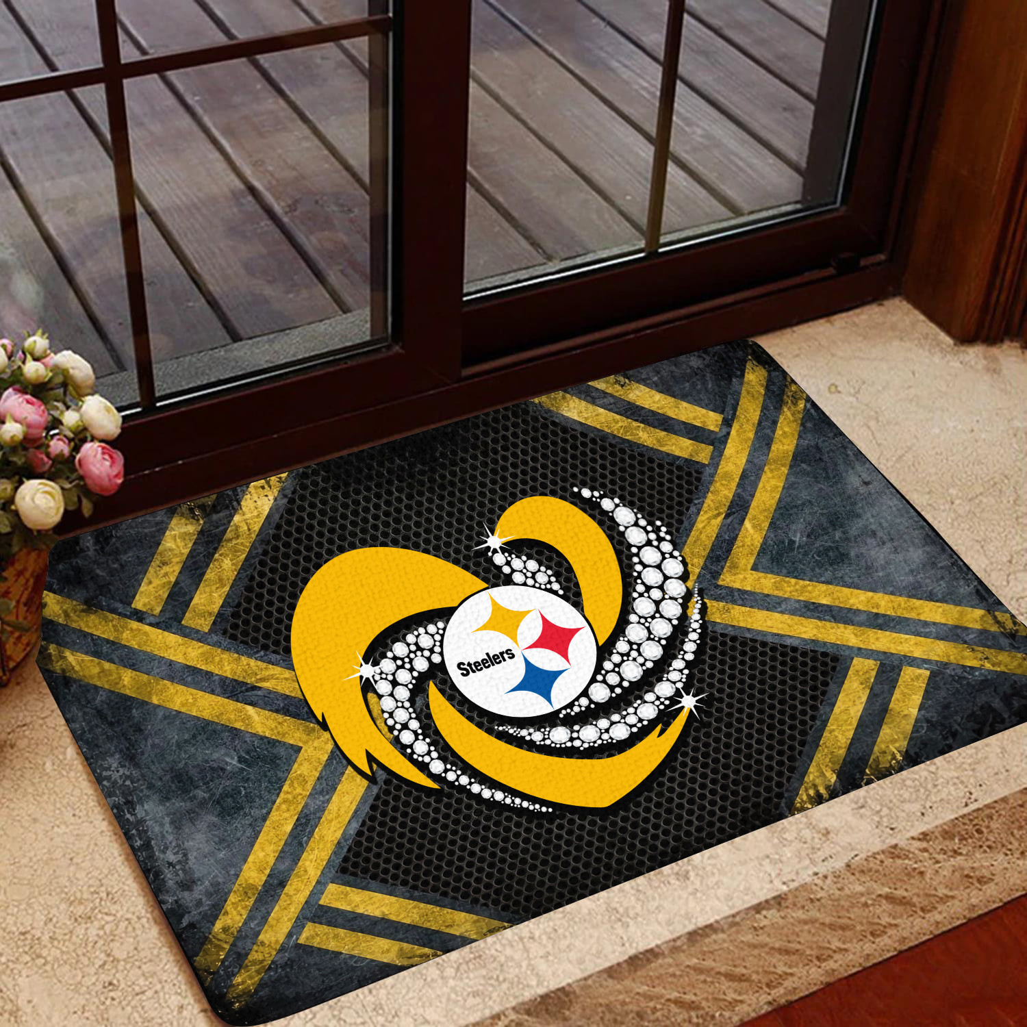 pittsburgh steelers doormat bg273 zeo7t