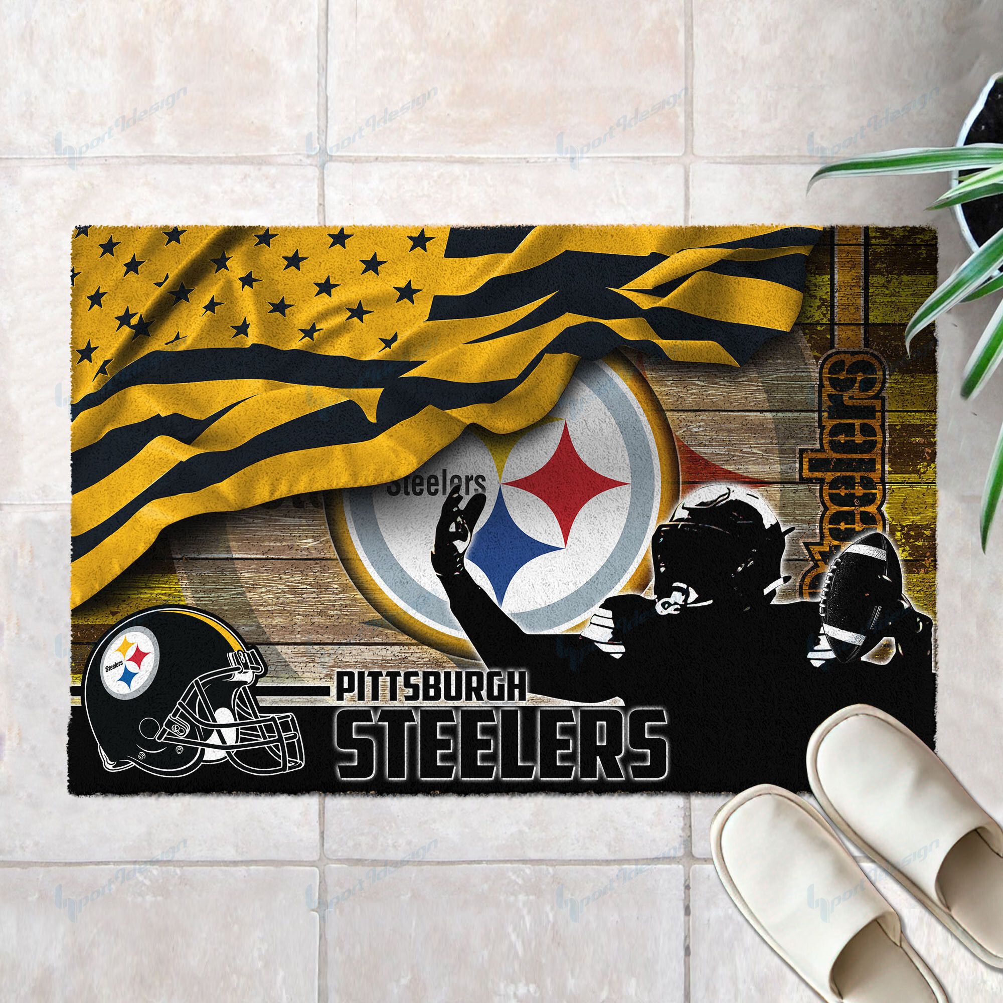 pittsburgh steelers doormat bg56 9a33a