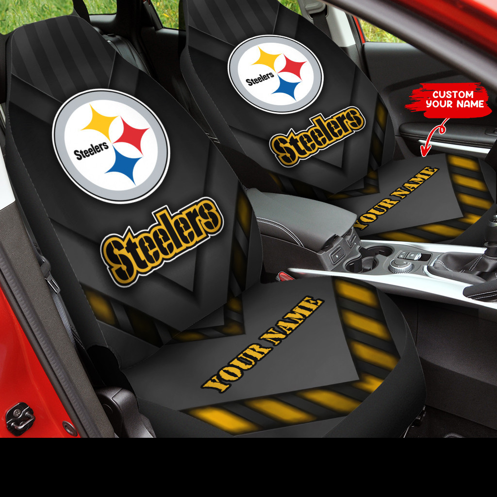 pittsburgh steelers personalized car seat covers bg392 uyrjn