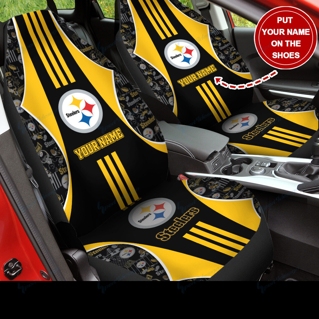 pittsburgh steelers personalized car seat covers bg71 hygij