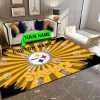 pittsburgh steelers personalized premium rectangle rug 67 3e4if