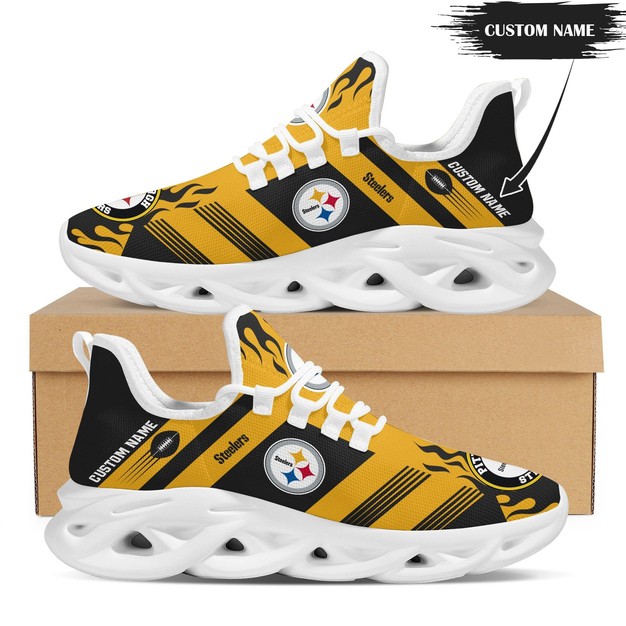 pittsburgh steelers personalized yezy running sneakers bb597 3vedy