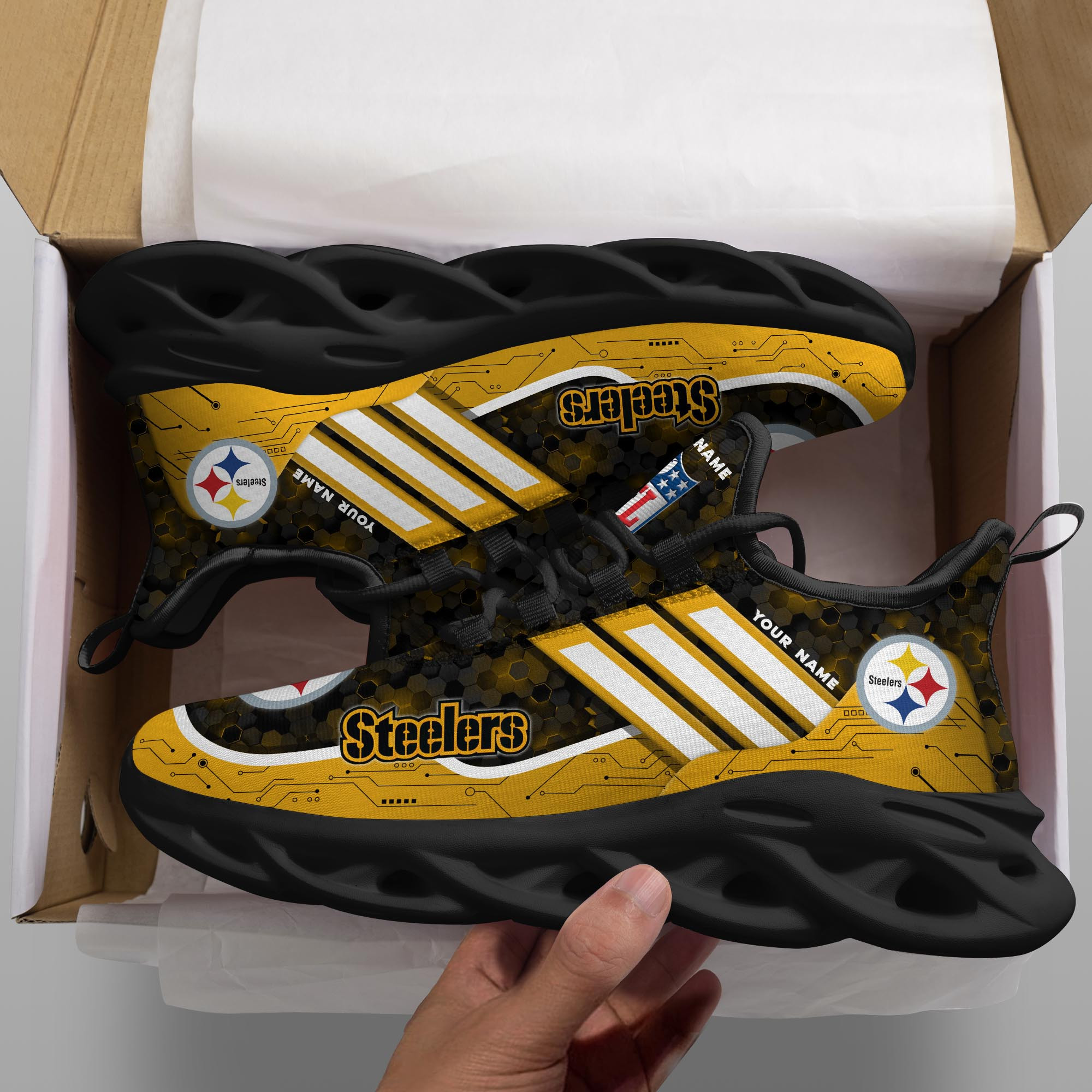 pittsburgh steelers personalized yezy running sneakers spd665 fcfma