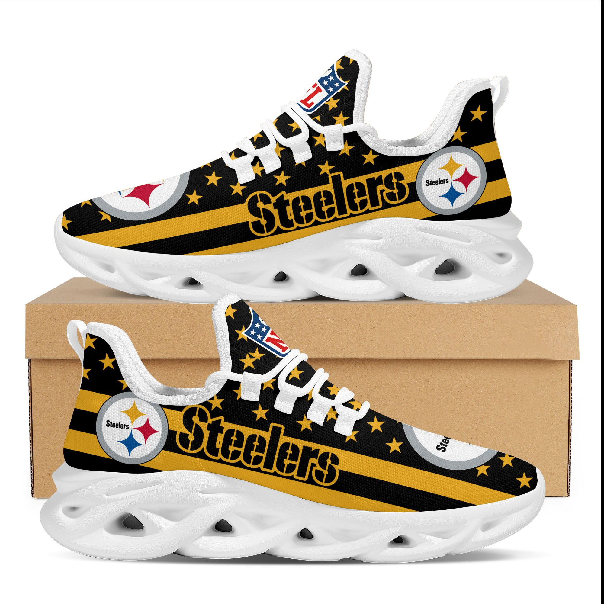 pittsburgh steelers yezy running sneakers 46 boawc