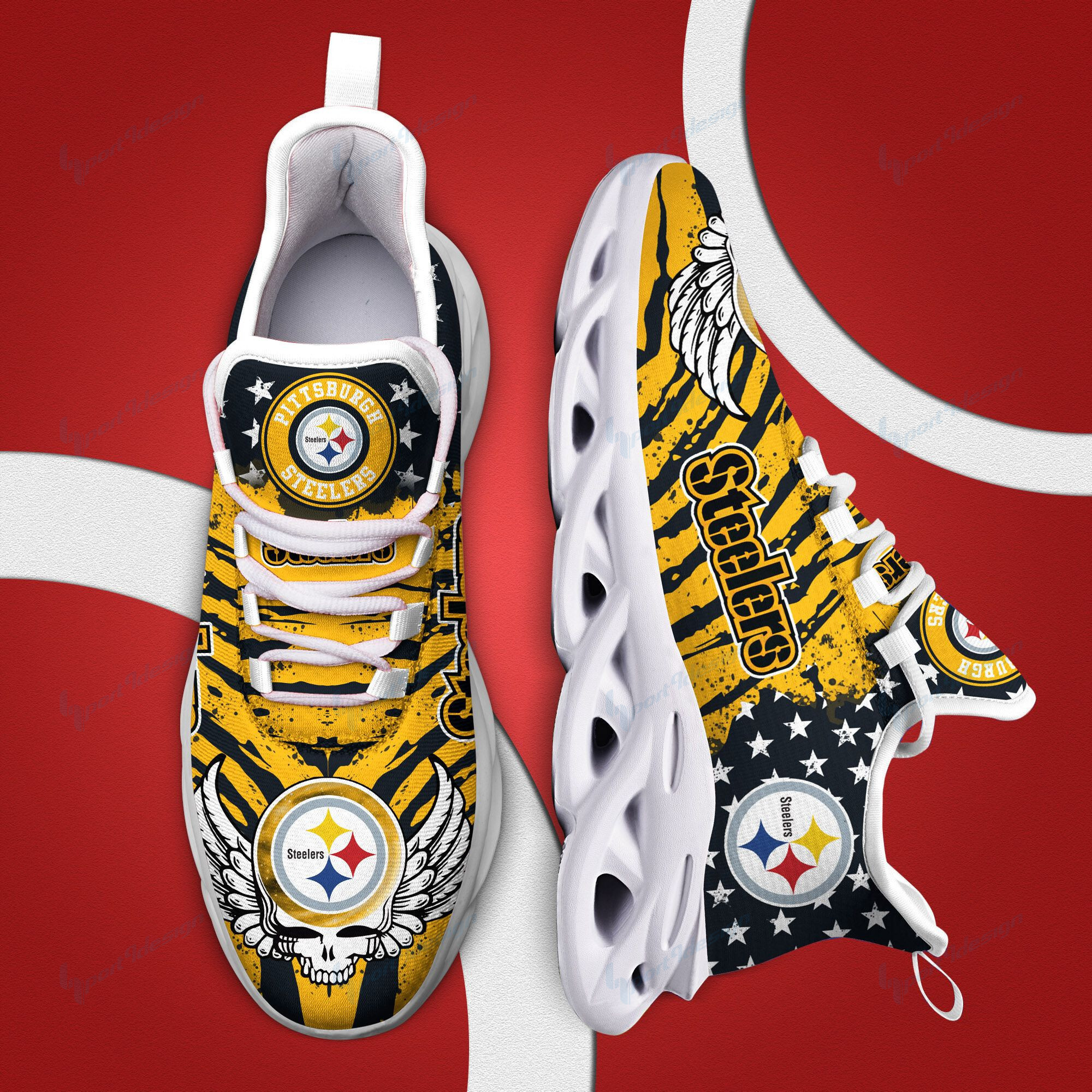 pittsburgh steelers yezy running sneakers bb761 4a3iz