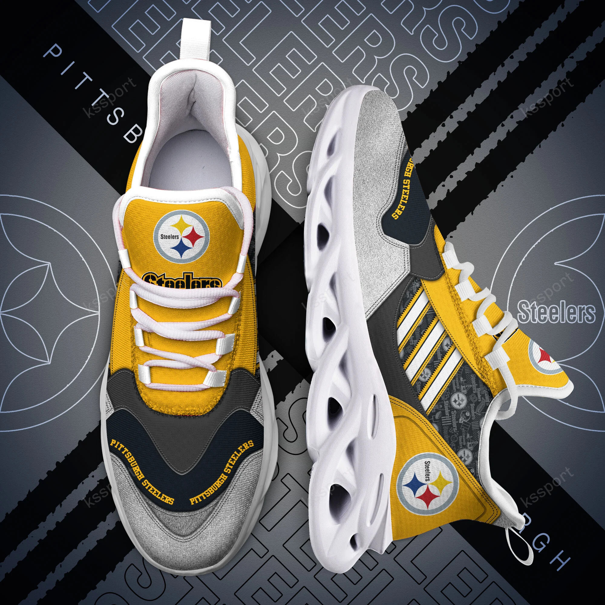 pittsburgh steelers yezy running sneakers bg743 g9qut