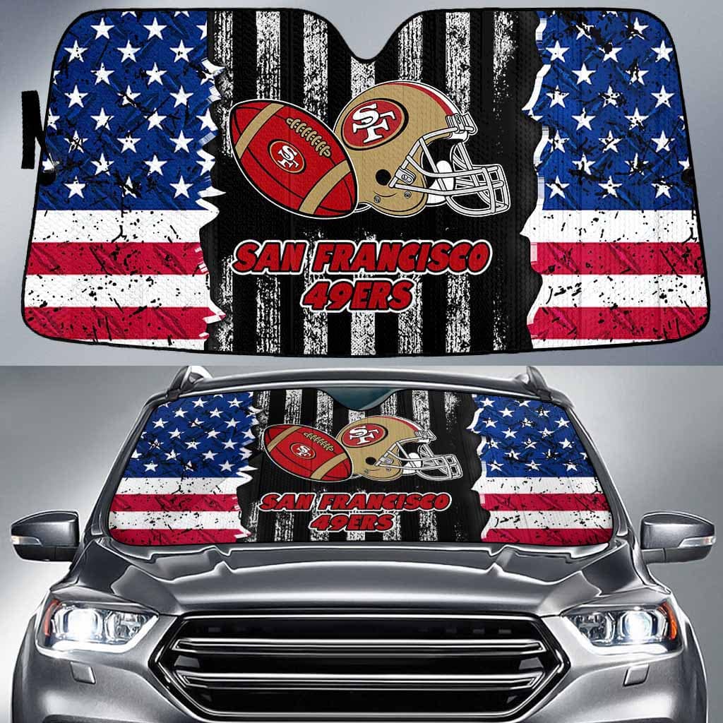 san francisco 49ers auto sun shade bg108 9n64i