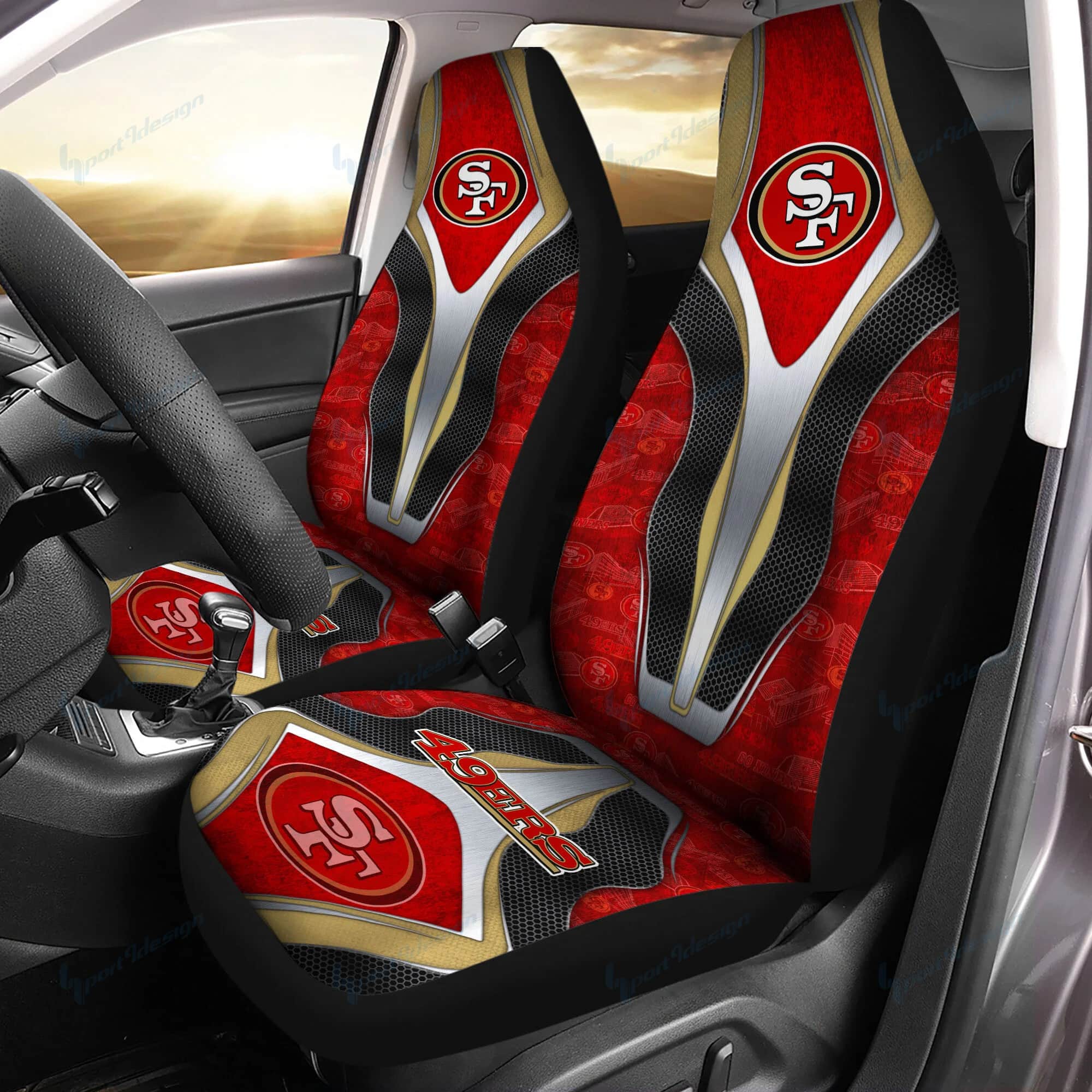 san francisco 49ers car seat covers bg50 nhedz