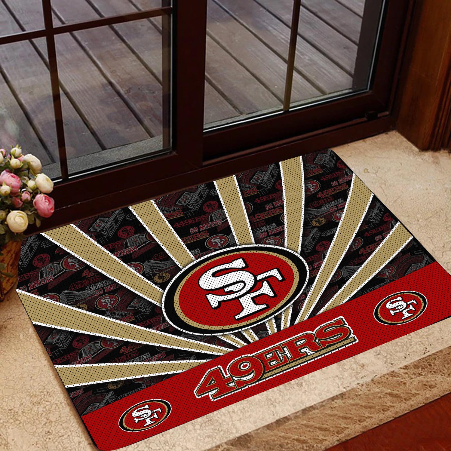 san francisco 49ers doormat bg258 zxguy