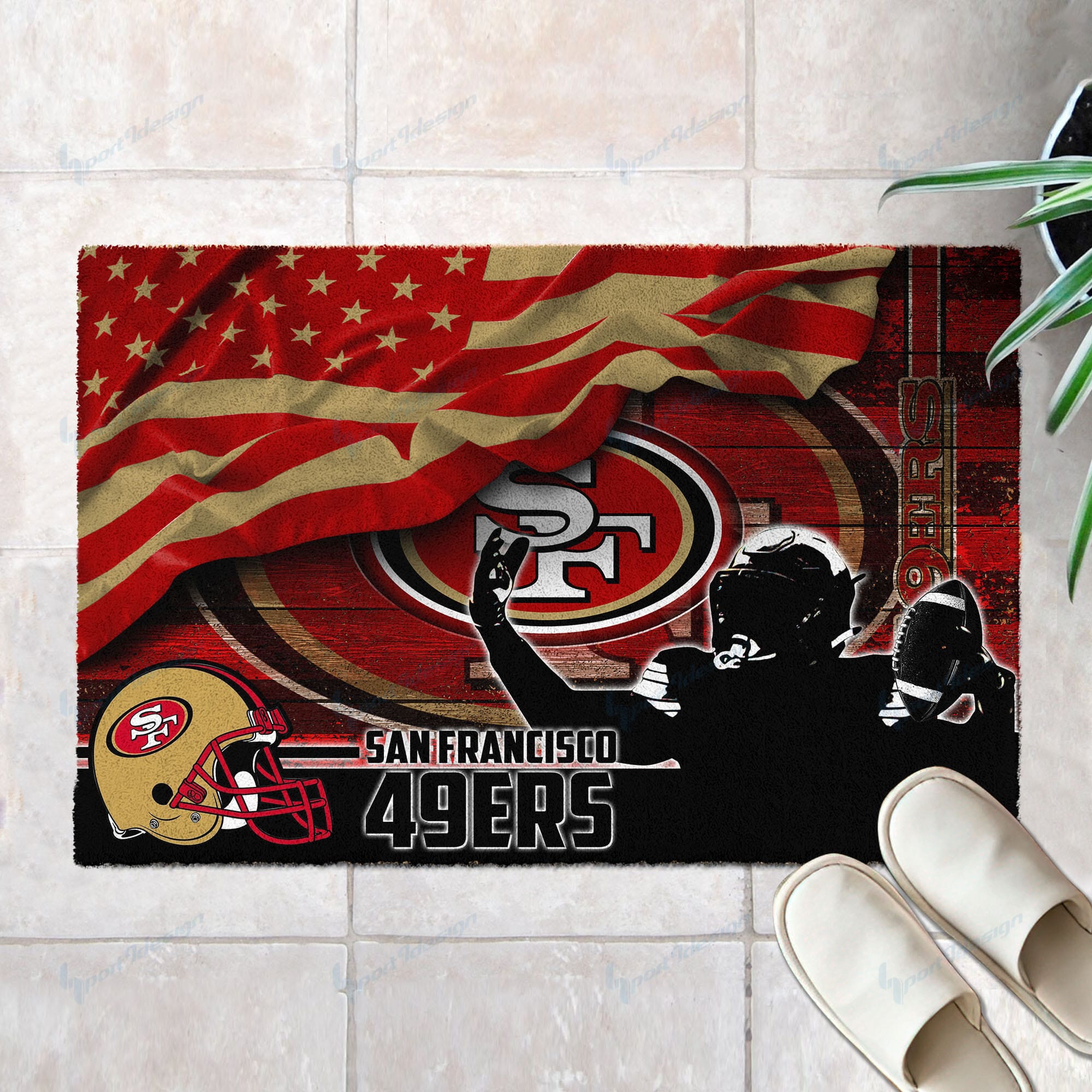 san francisco 49ers doormat bg57 mauel