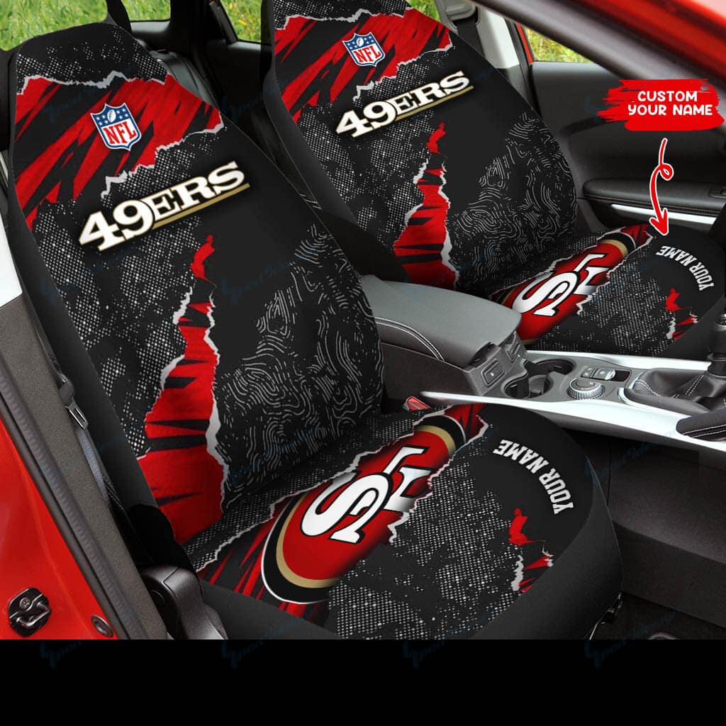 san francisco 49ers personalized car seat covers bg101 hj7wg