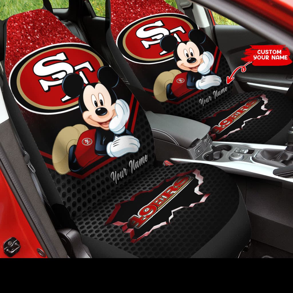 san francisco 49ers personalized car seat covers bg104 coa6q