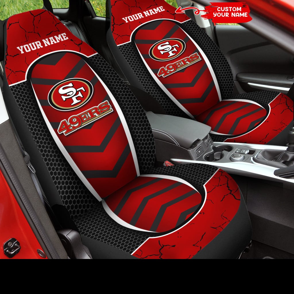 san francisco 49ers personalized car seat covers bg148 7v0kn