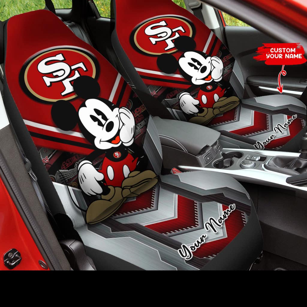 san francisco 49ers personalized car seat covers bg233 od1iy