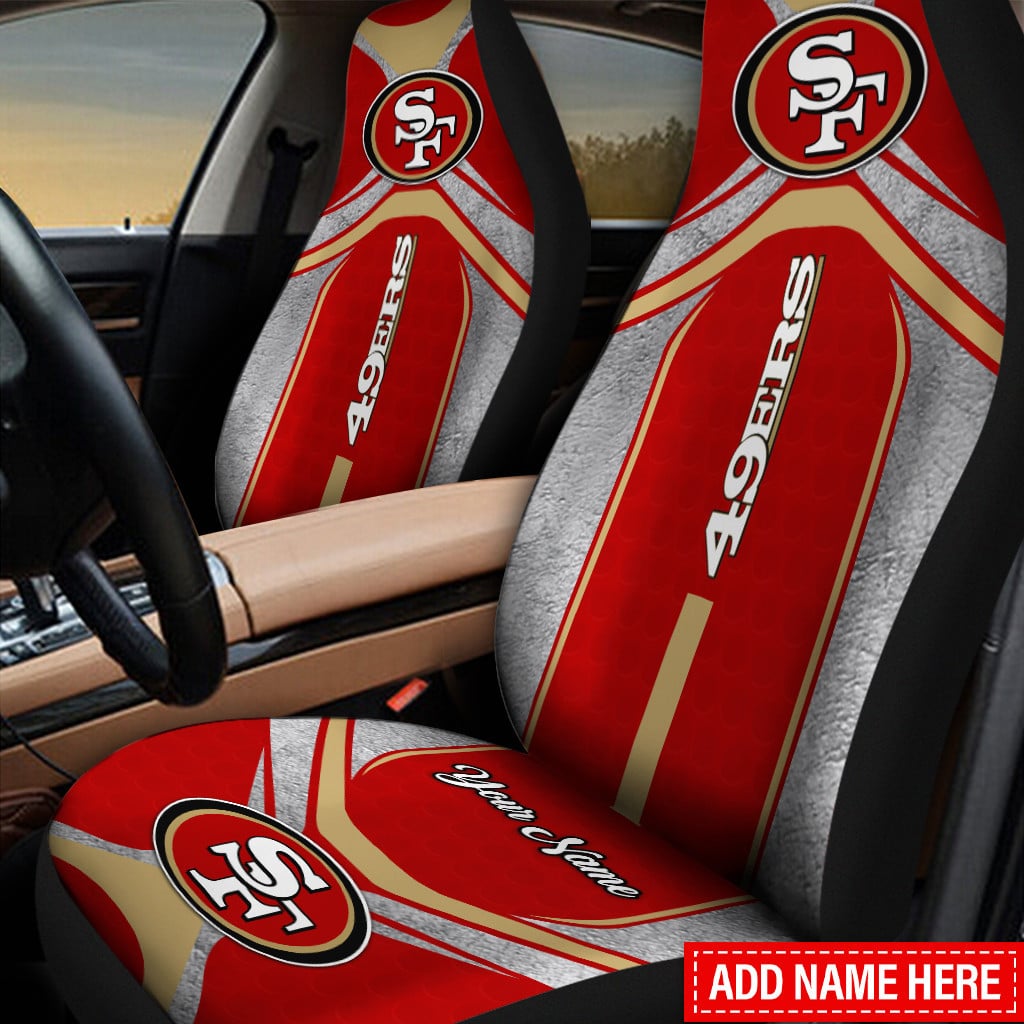 san francisco 49ers personalized car seat covers bg248 xcyln