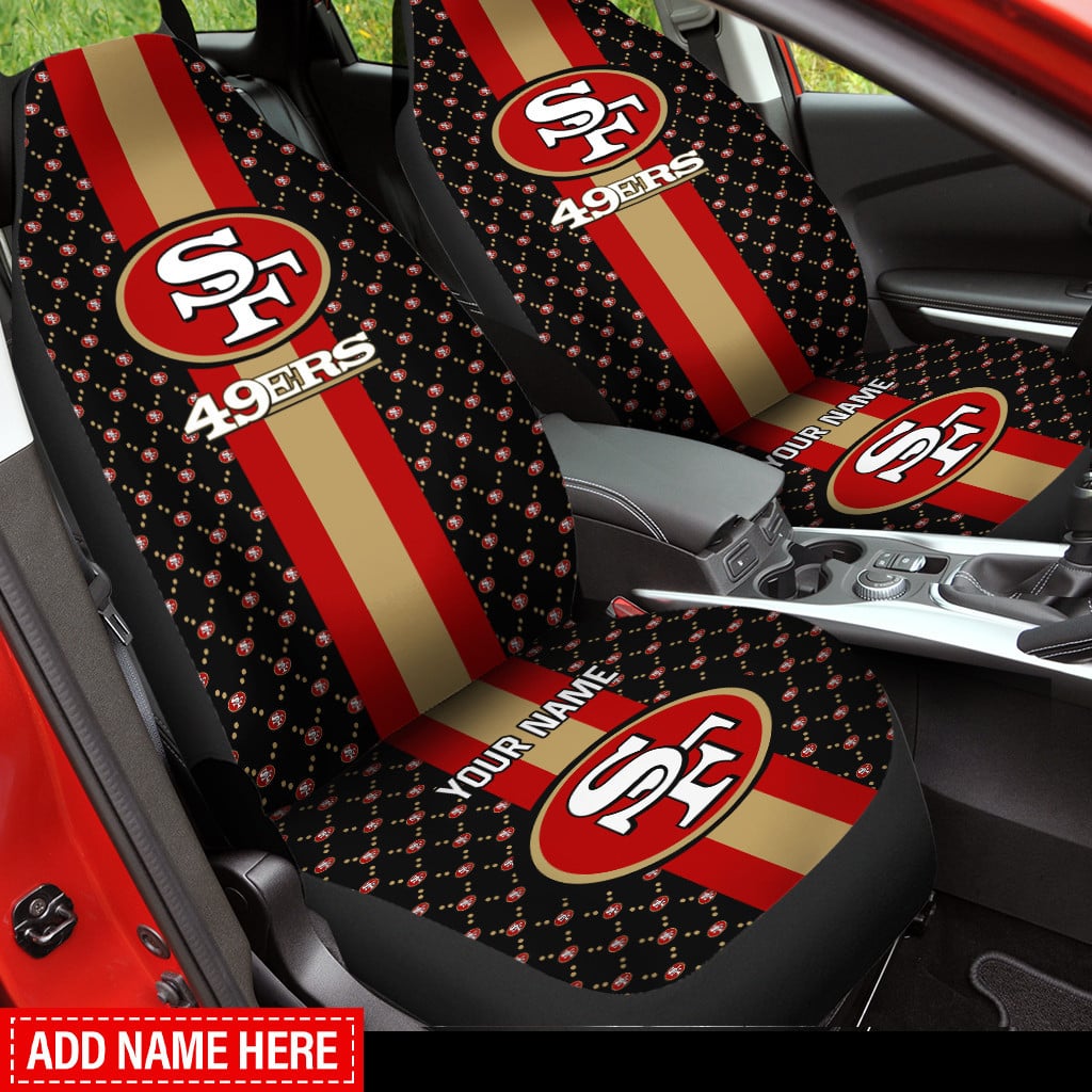 san francisco 49ers personalized car seat covers bg280 cowx5
