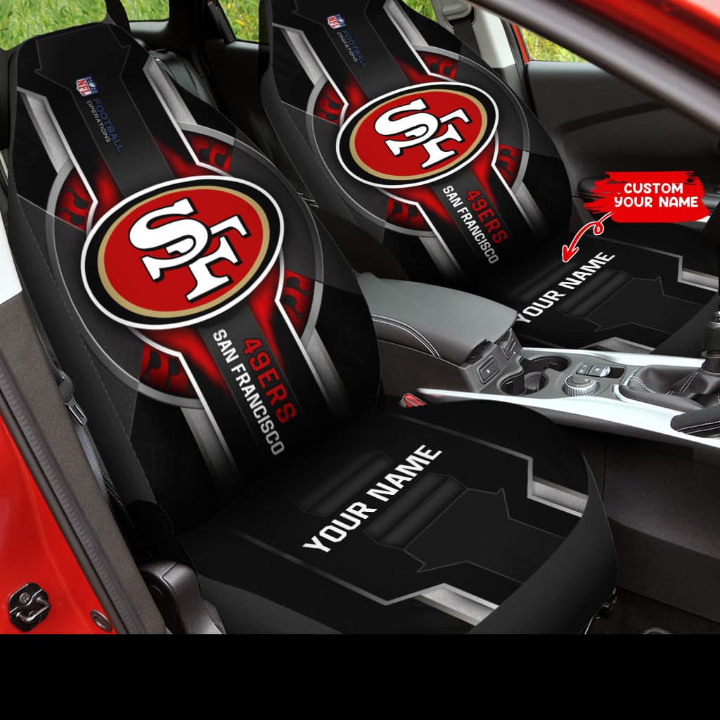 san francisco 49ers personalized car seat covers bg300 uvh0n