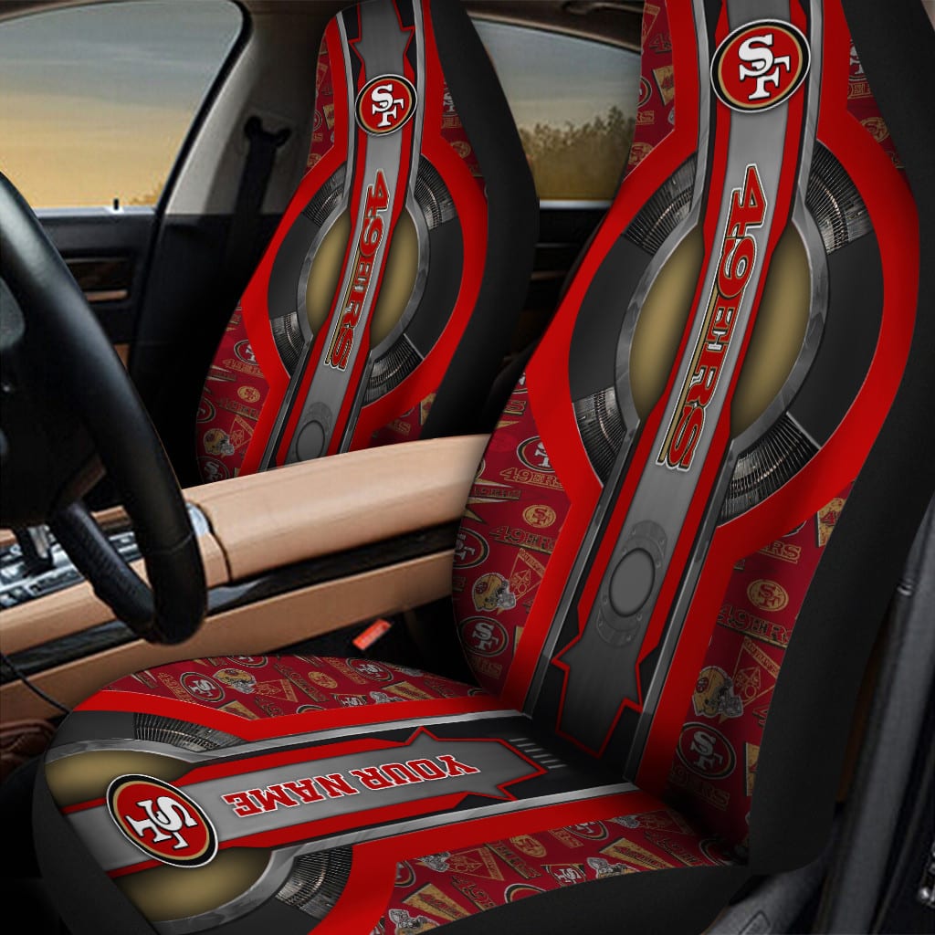 san francisco 49ers personalized car seat covers bg340 jo18v