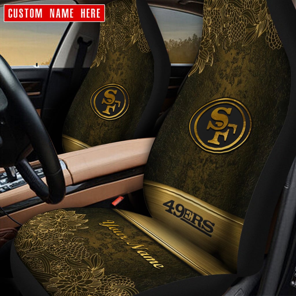 san francisco 49ers personalized car seat covers bg369 aolvj