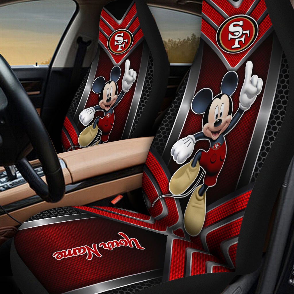 san francisco 49ers personalized car seat covers bg388 xbva1